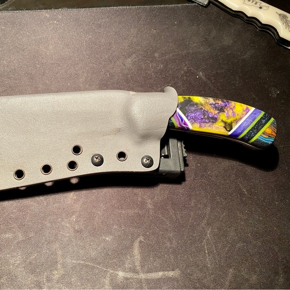 Custom fixed blade knife with sheath - Picture 2 of 10